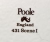 Poole Pottery Transfer Plate, 431 Scene I
