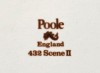 Poole Pottery Transfer Plate, 432 Scene II, Higher Glaze