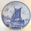 Poole Pottery Transfer Plate, Riverside Blue (6)