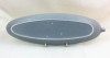 Poole Pottery Twintone Lime Yellow and Moonstone Grey (C102) Cucumber Dish