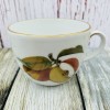 Royal Worcester Evesham Gold Tea Cup (Apple/Plum) - Gold on Edge of Handle