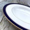 Royal Worcester Howard Cobalt Blue (Gold Trim) Rimmed Bowl, 9.25''