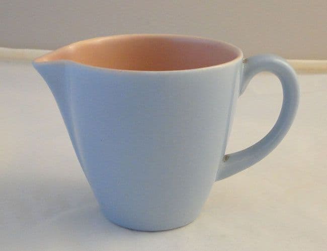 Poole Pottery Twintone Peach Bloom & Mist Blue (C100)