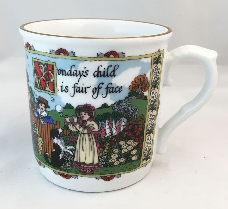 Royal Worcester Birthday Mugs