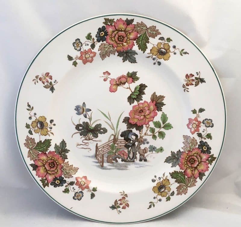 Wedgwood Eastern Flowers, Green Edging