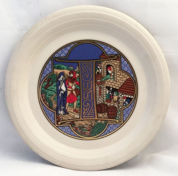 1982 Hornsea Pottery Christmas Plate. Letter ''I