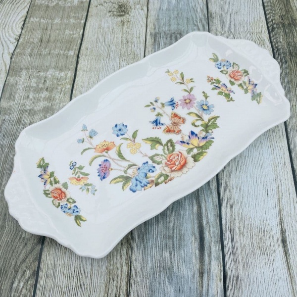 Aynsley Cottage Garden Sandwich Tray (Wavy Rim)