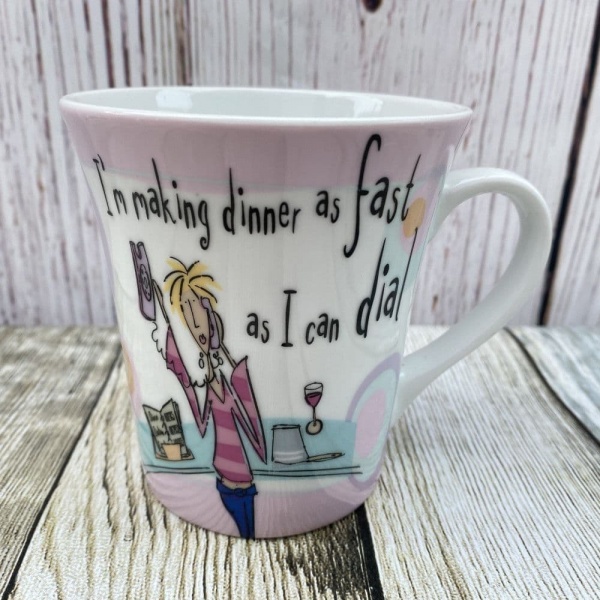 Creative Tops Born To Shop Mug ''I'm making dinner as fast as I can''