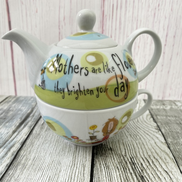 Creative Tops Born To Shop Hot Teapot/Tea Cup Combo ''If mothers were flowers...''