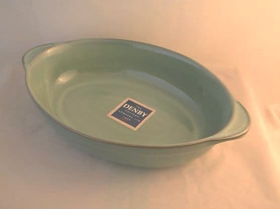 Dby Pottery Regency Green Oval Vegetable Dishes
