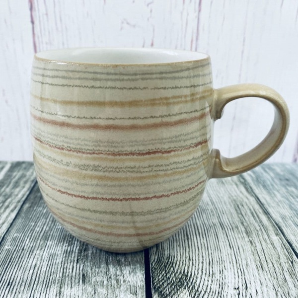 Denby Caramel Stripes Large Curve Mug