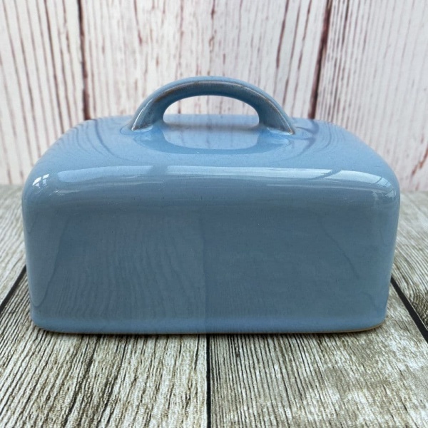 Denby Colonial Blue Butter Dish Lid (Flat with Handle)
