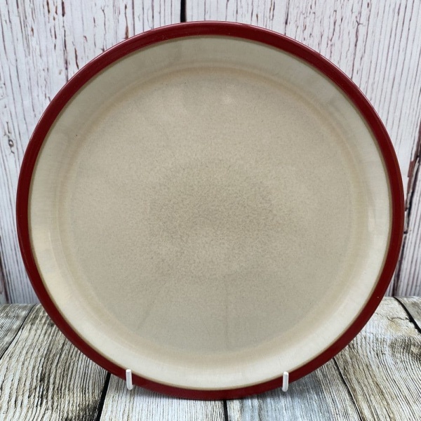 Denby Everyday Red Salsa Salad/Breakfast Plate (Cream)