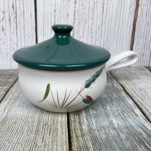 Denby Greenwheat Lidded Handled Soup Dish