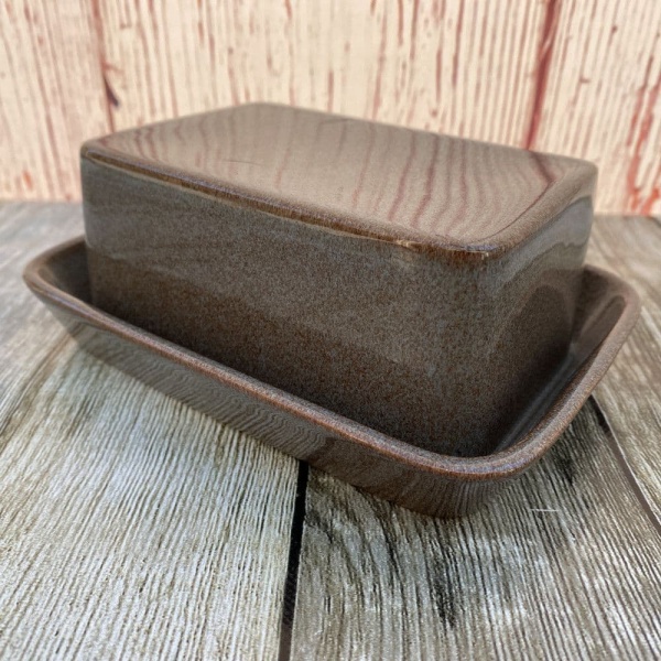 Denby Greystone Butter Dish (Flat Top)