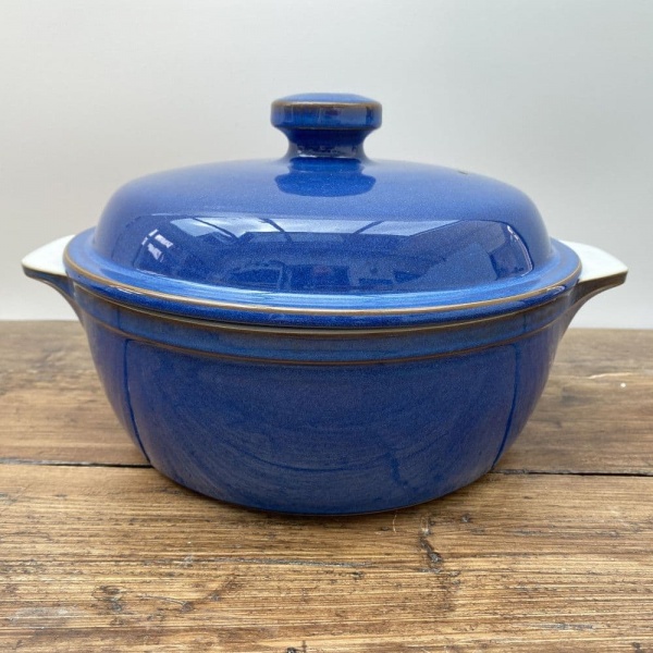 Denby Imperial Blue Casserole Dish, 4 Pints