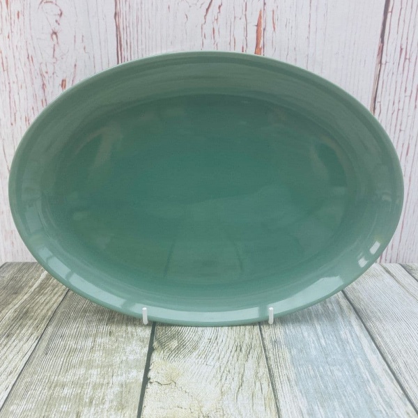 Denby Manor Green Oval Plate, 9.75''