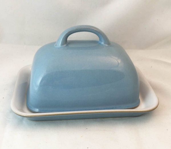 Denby Pottery Colonial Blue Butter Dishes