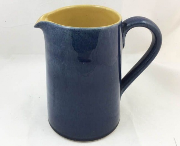 Denby Pottery Cottage Blue 2 Pint Milk Jugs