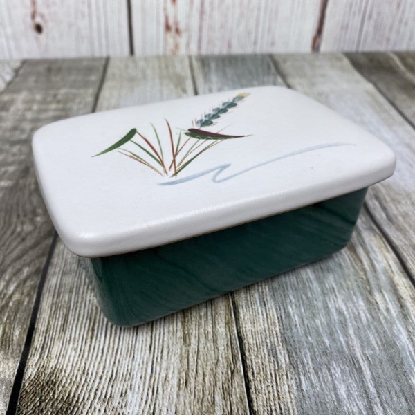 Denby Pottery Greenwheat Butter Dish