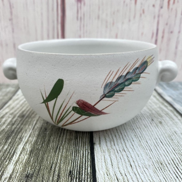 Denby Pottery Greenwheat Lug Handled Soup Bowl (Missing Lid)