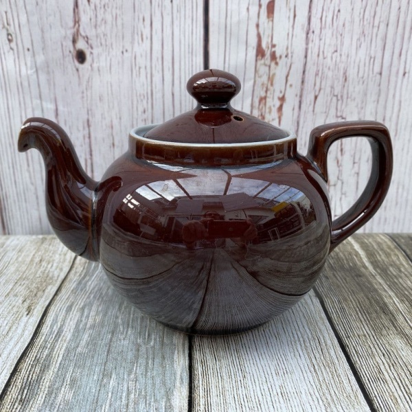 Denby Pottery Homestead Brown Teapot, 1.25 Pints