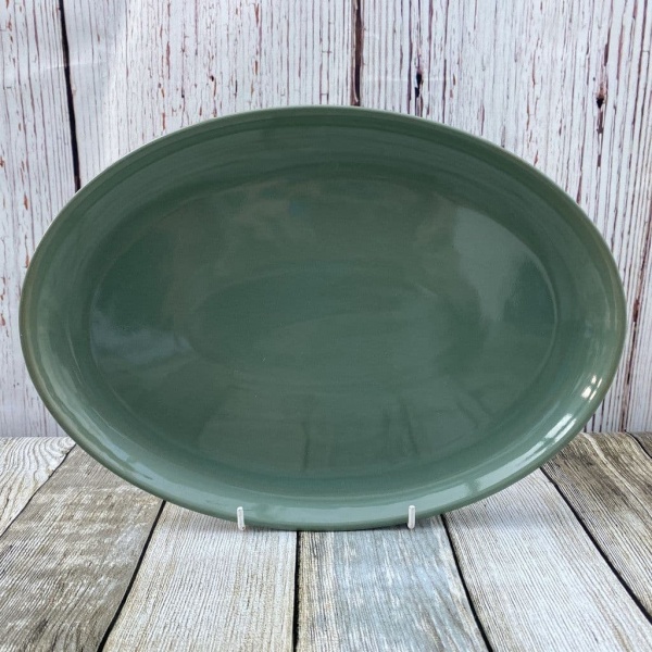 Denby Pottery Manor Green Large Oval Plate