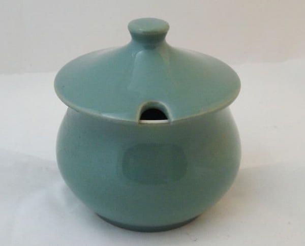 Denby Pottery Manor Green Lidded Jam Pots