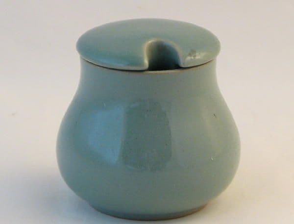 Denby Pottery Manor Green Lidded Mustard Pots