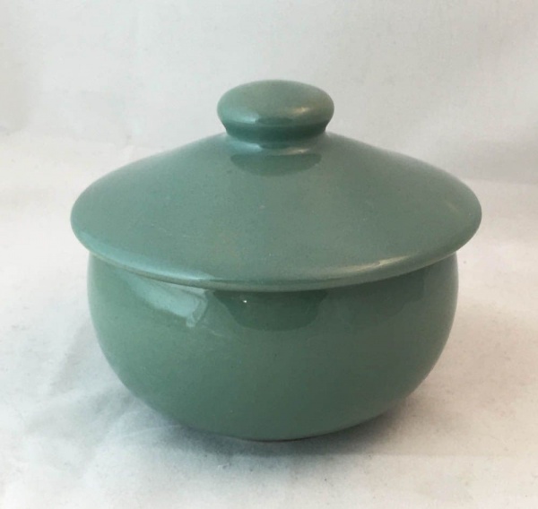 Denby Pottery Manor Green Lidded Sugar Bowls