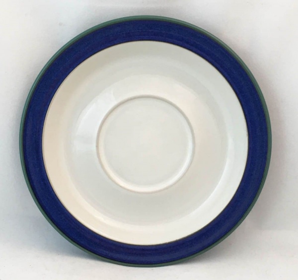 Denby Pottery Metz Tea Saucers, White Centre