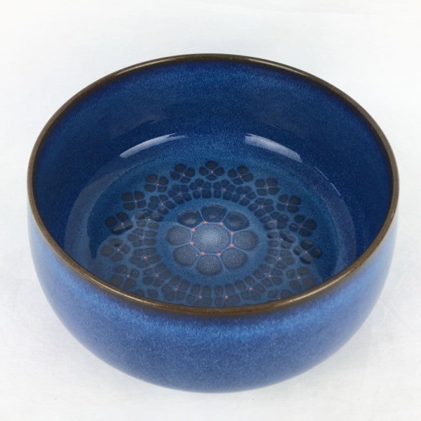 Denby Pottery Midnight Open Salad/Fruit Serving Bowls