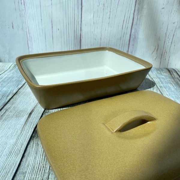 Denby Pottery Ode Rectangular Lidded Vegetable Serving Dish