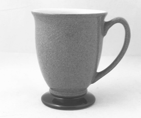 Denby Pottery Storm Footed Mugs/Beakers (Grey)