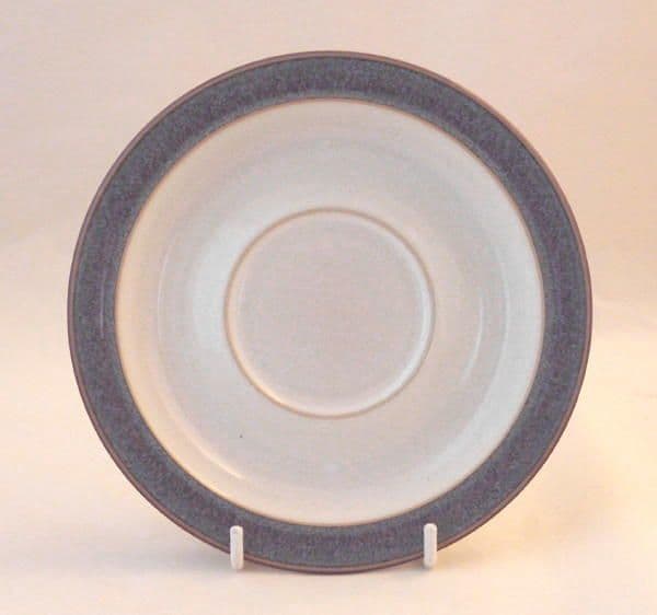 Denby Pottery Storm Standard Tea Saucers (Grey)