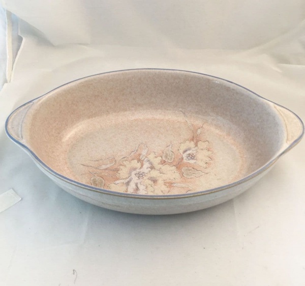 Denby Pottery Tasmin Oval Serving Dish, Lug Handled
