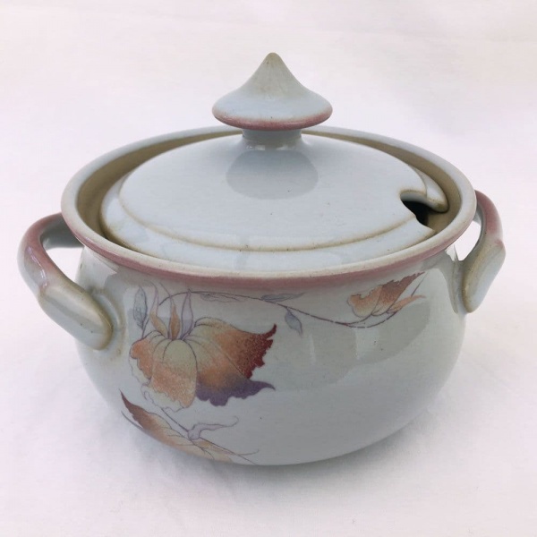 Denby Pottery Twilight Lidded Sugar Bowls