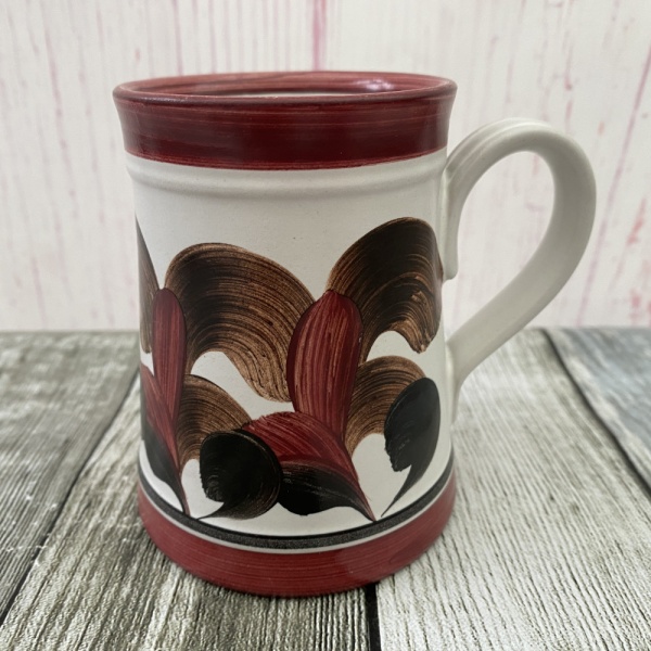 Denby Pottery Red Hand-painted Mug (Inspired by Six of the Best)