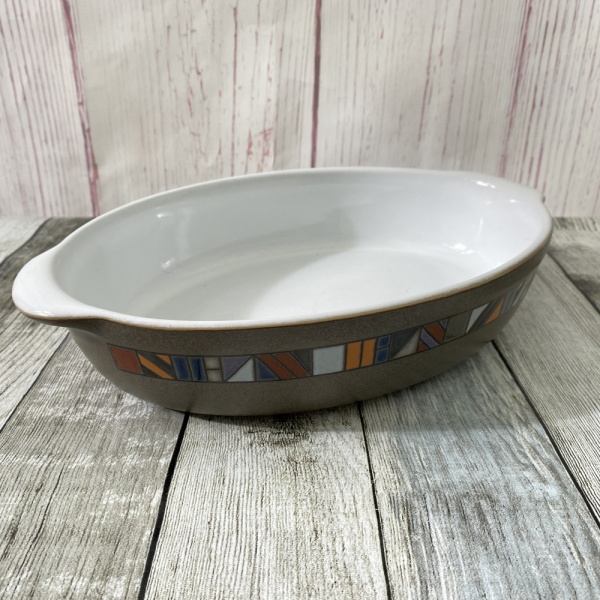 Denby Marrakesh Oval Roasting Dish (White Inside)