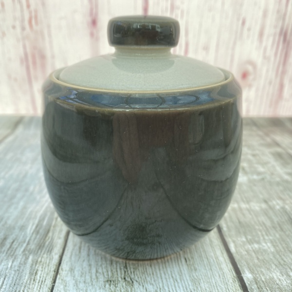 Denby Smokestone Lidded Sugar Bowl