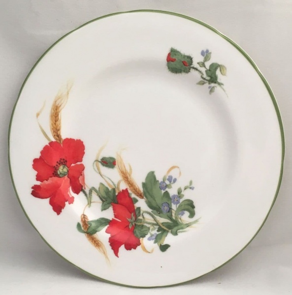 Duchess Poppies Tea Plates