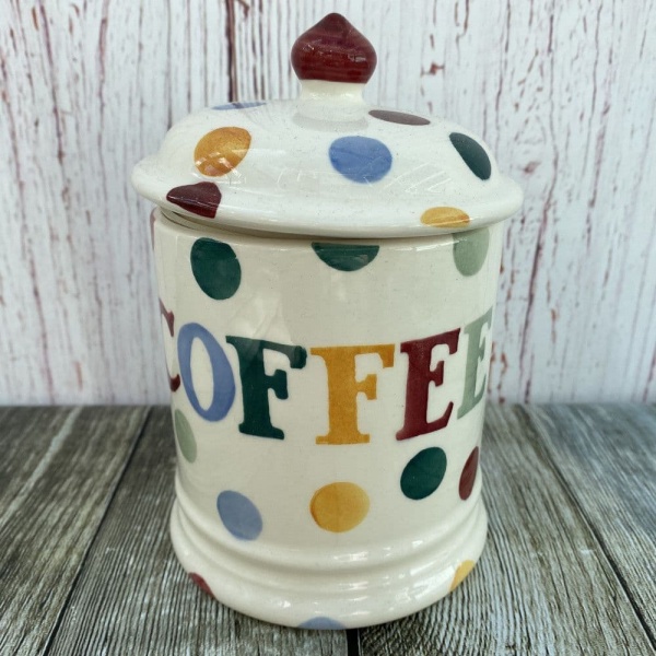 Emma Bridgewater Polka Dot Storage Jar, Coffee