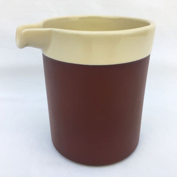 Hornsea Pottery Cinnamon Milk Jugs, Half Pint