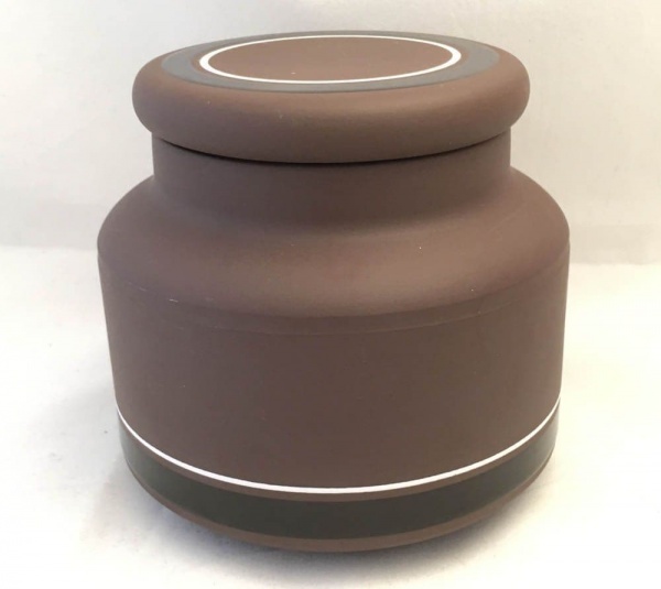 Hornsea Pottery Contrast Ceramic Lidded Storage Jars, Unlabelled