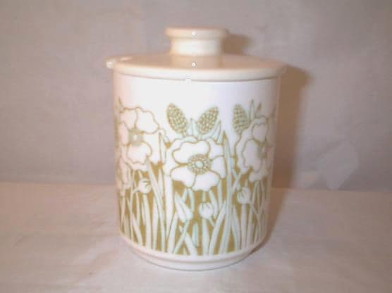 Hornsea Pottery Fleur (Green) Covered Preserve Pot
