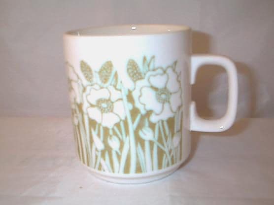 Hornsea Pottery Fleur (Green) Mugs