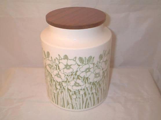 Hornsea Pottery Fleur (Green) Storage Jars Large