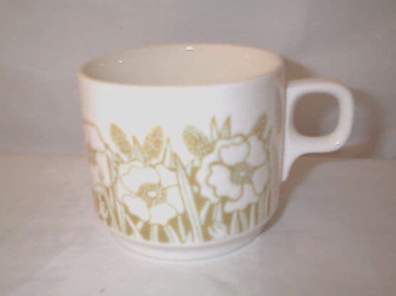 Hornsea Pottery Fleur (Green) Tea Cups