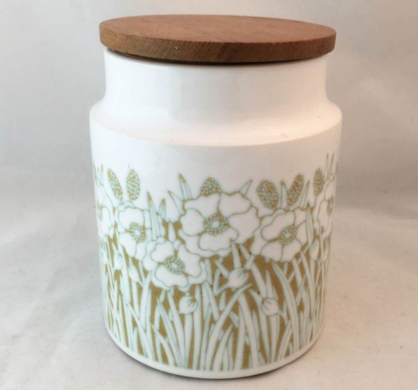 Hornsea Pottery Fleur (Green) Unlabelled Medium Sized Storage Jars