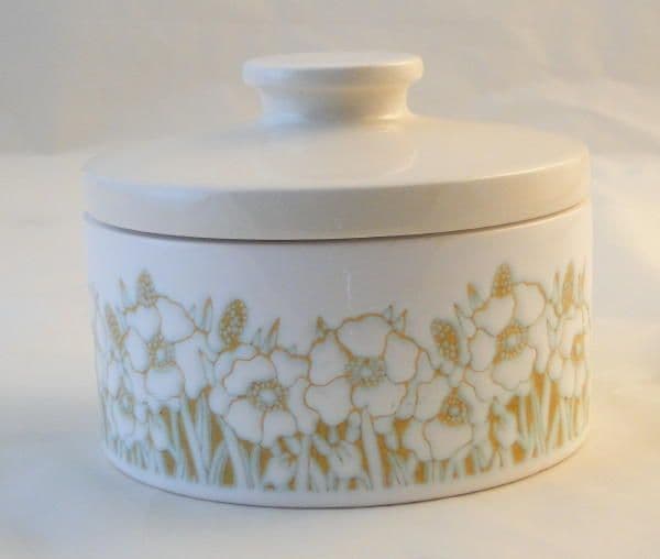 Hornsea Pottery Fleur Round Lidded Butter Dish